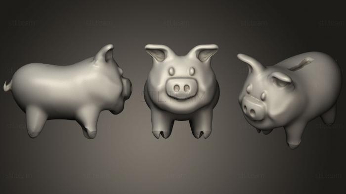 3D model Cute Little Pig 3 (STL)